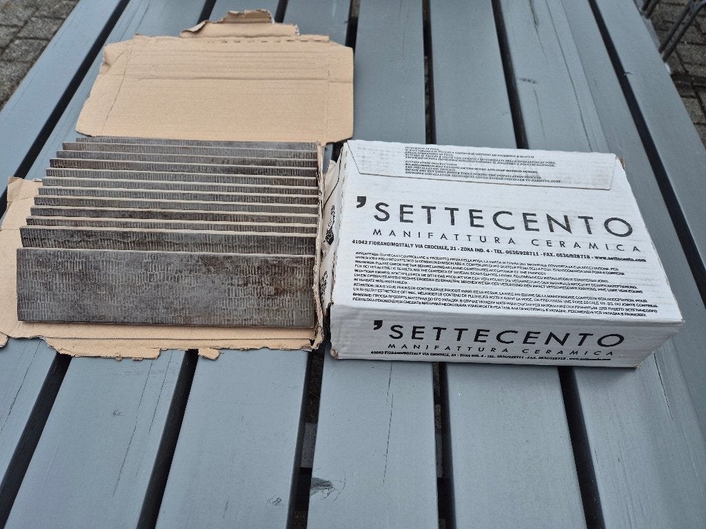 Settecento Keramische Tegels - Brick Pebble (Nieuw), Doe-het-zelf en Verbouw, Tegels, Ophalen, Nieuw, Minder dan 20 cm, 20 tot 40 cm