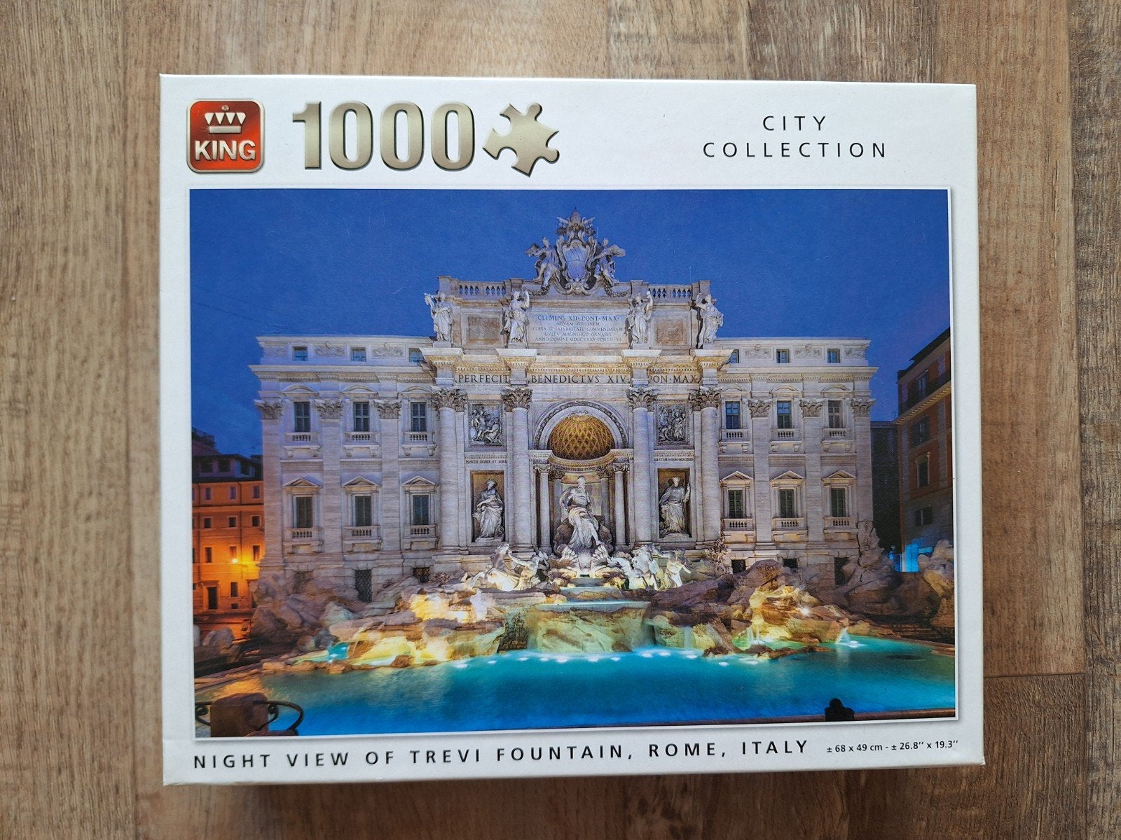 King Trevifontein Rome, puzzel 1000 stukjes

Ik heb de puzze, Ophalen of Verzenden, 500 t/m 1500 stukjes, Zo goed als nieuw, Legpuzzel