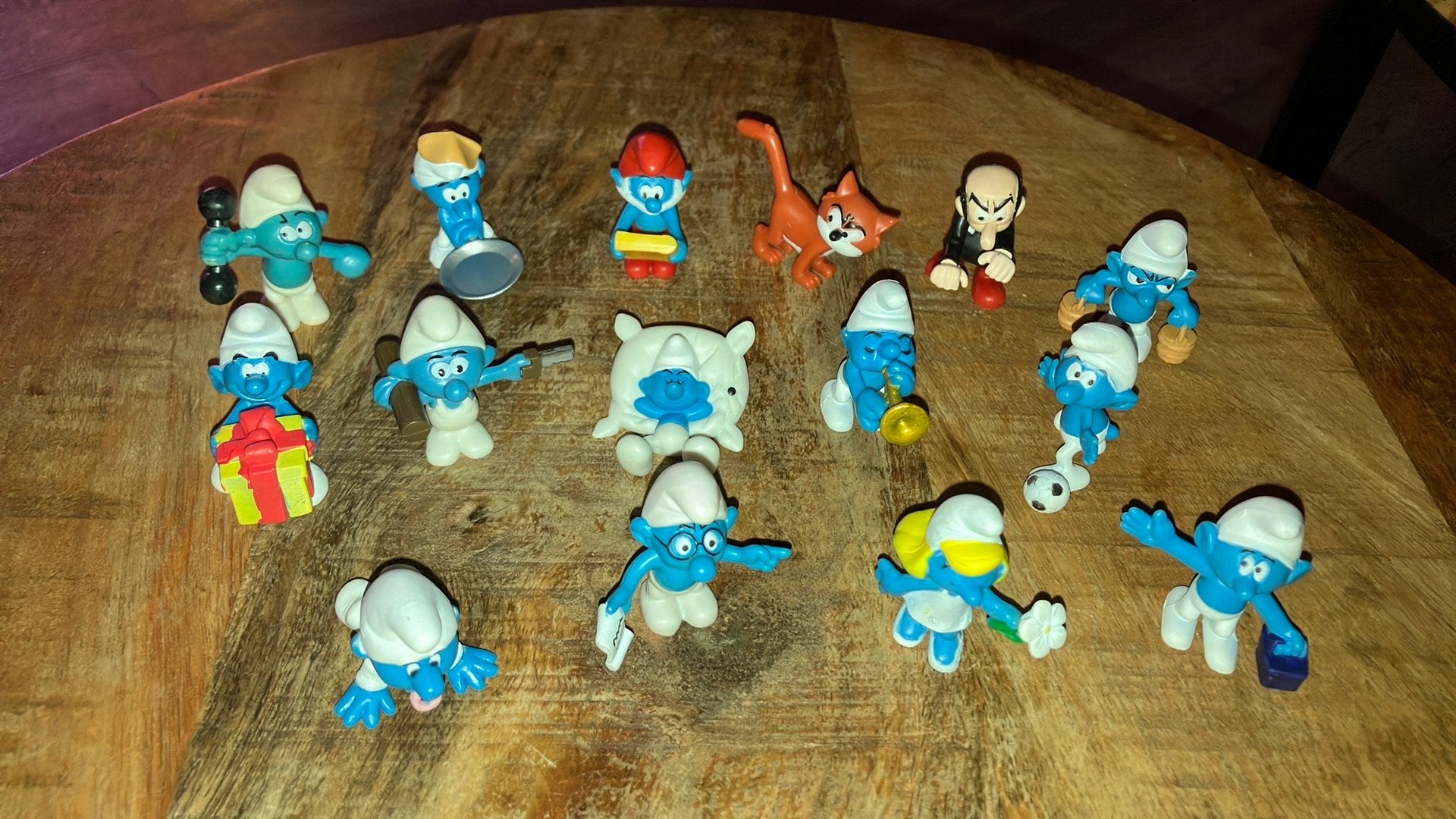 15 x Smurfen Peyo 2008 (Complete Set), Ophalen of Verzenden, Zo goed als nieuw, Verschillende Smurfen