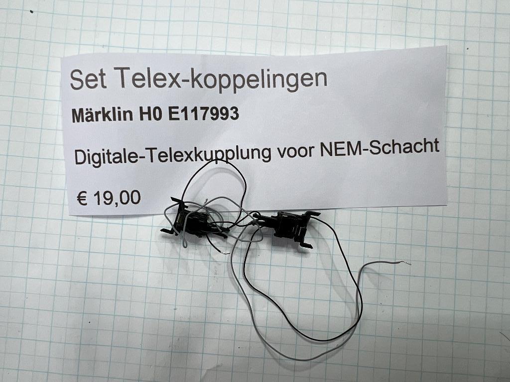 Märklin H0, Set telex-koppelingen, Mä E117993., Hobby en Vrije tijd, Modeltreinen | H0, Gelijkstroom of Wisselstroom, Overige typen