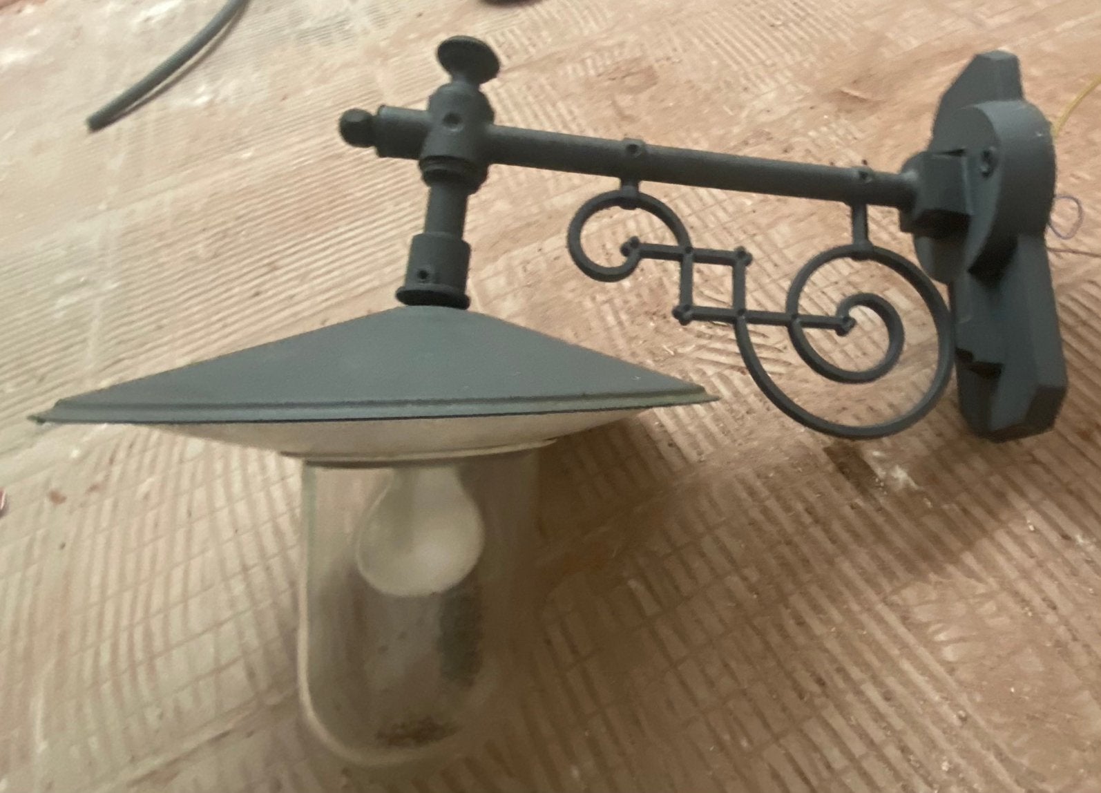Antieke buitenlamp, Ophalen, Wandlamp, 50 tot 250 watt, IJzer