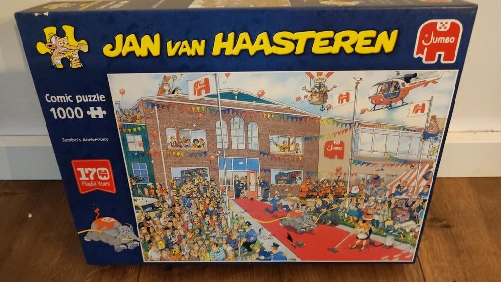 Jan van Haasteren Jumbo's Anniversary 1000 stukjes, Ophalen, 500 t/m 1500 stukjes, Zo goed als nieuw