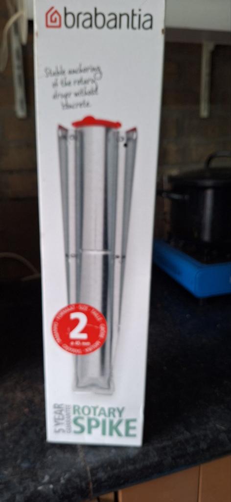 Brabantia Rotary Spike - Grondanker voor droogmolen, Nieuw, Ophalen of Verzenden, Zilver, Metaal