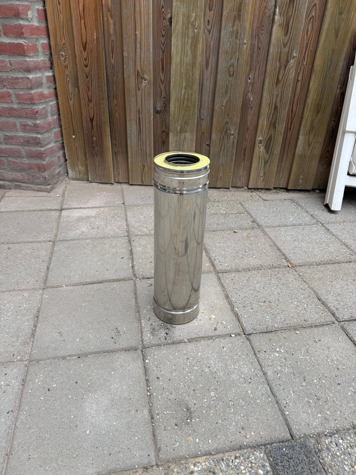 Dinak dubbelwandig rookkanaal L:500mm, Ophalen, Zo goed als nieuw, Hout