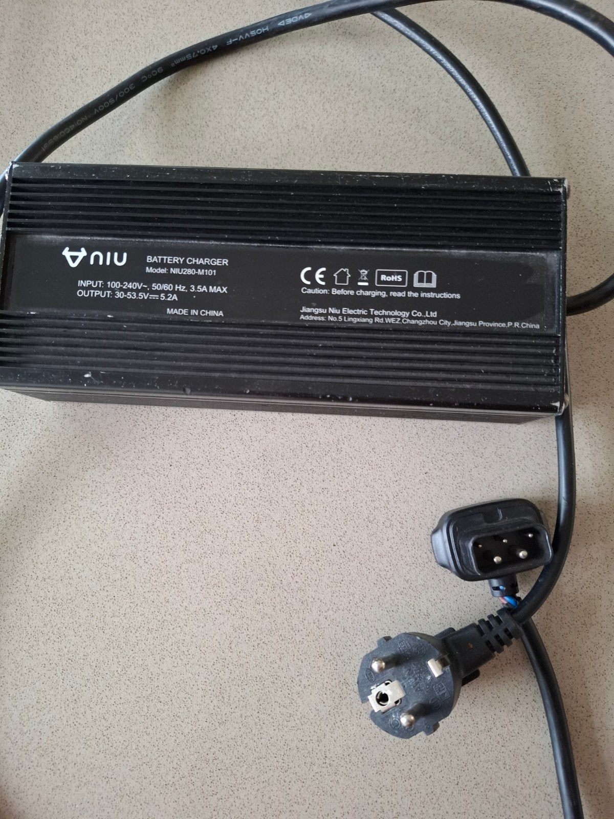 Niu NIU280-M101 Batterijlader - Origineel, Ophalen of Verzenden, Gebruikt