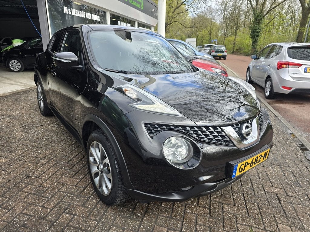 Nissan Juke 1.5 dCi S/S Tekna | 2E EIGENAAR | 12MND GARANTIE, Auto's, Nissan, Voorwielaandrijving, 4 cilinders, Zwart, Bedrijf