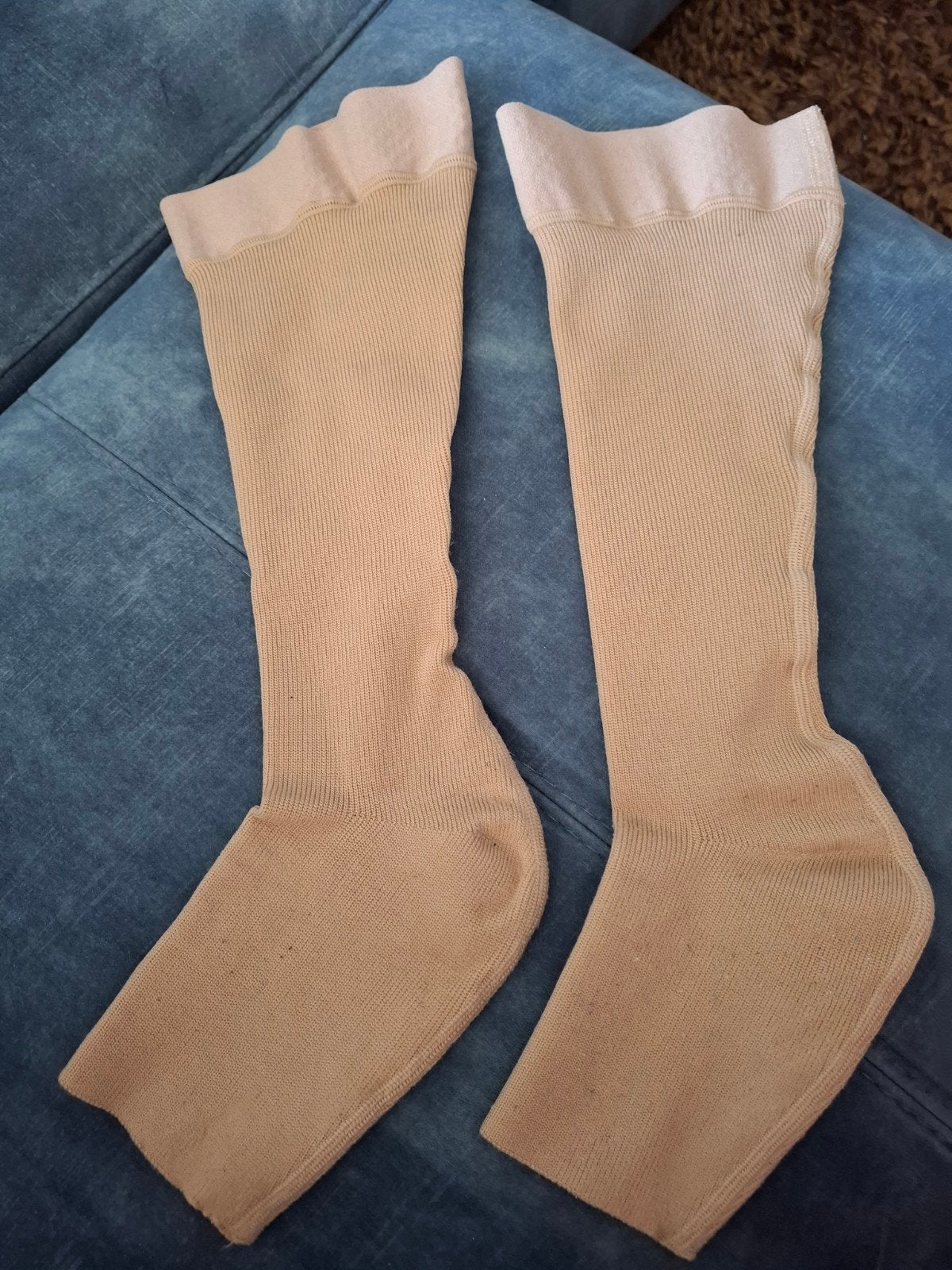 Steunkousen/Compressiekousen Venosan soft 2, maat L, beige, Kleding | Dames, Ophalen of Verzenden, Zo goed als nieuw, Maat 39 t/m 42