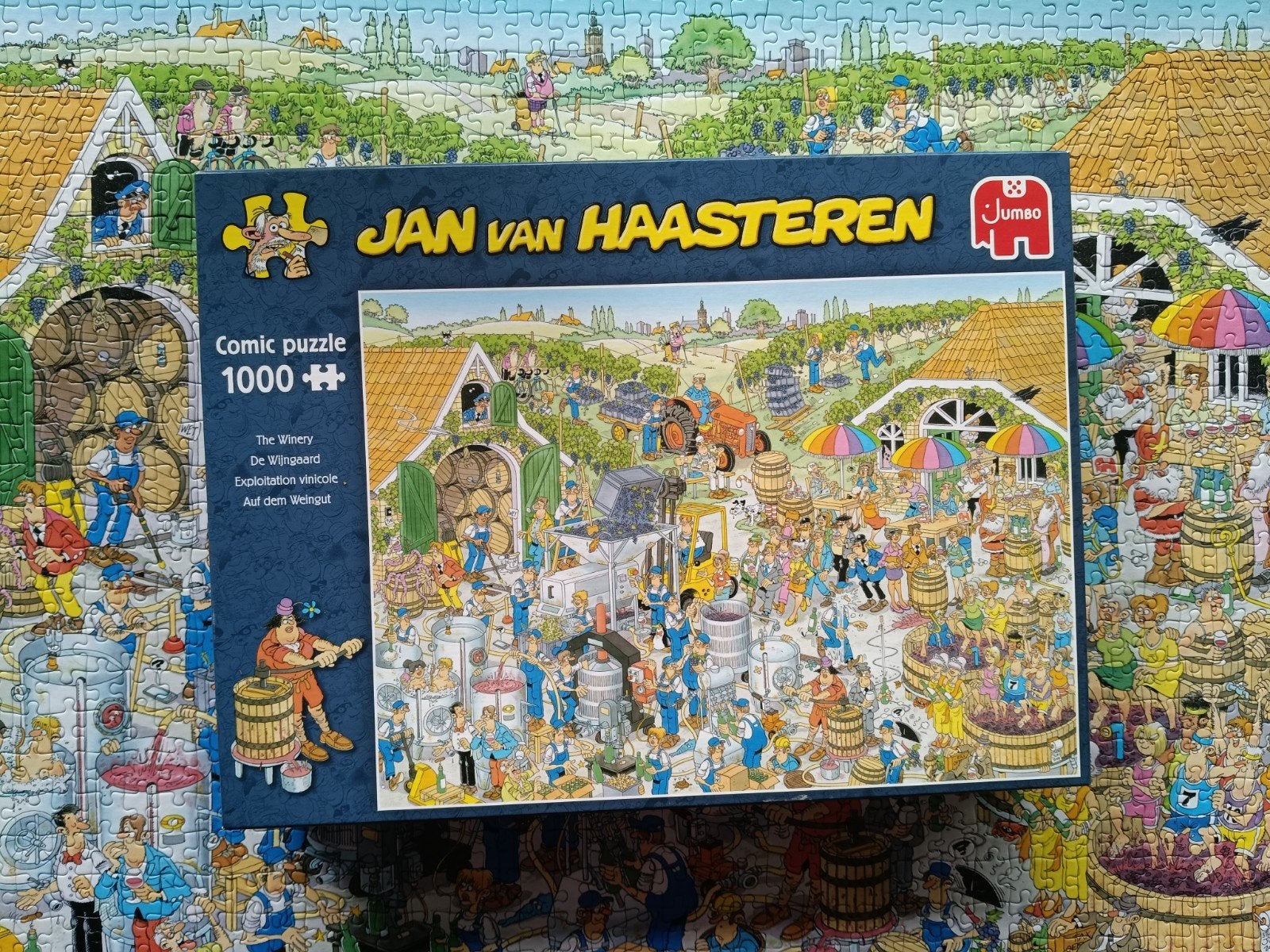 Jan van Haasteren - de wijngaard - the winary 1000st, Ophalen, 500 t/m 1500 stukjes, Zo goed als nieuw, Legpuzzel