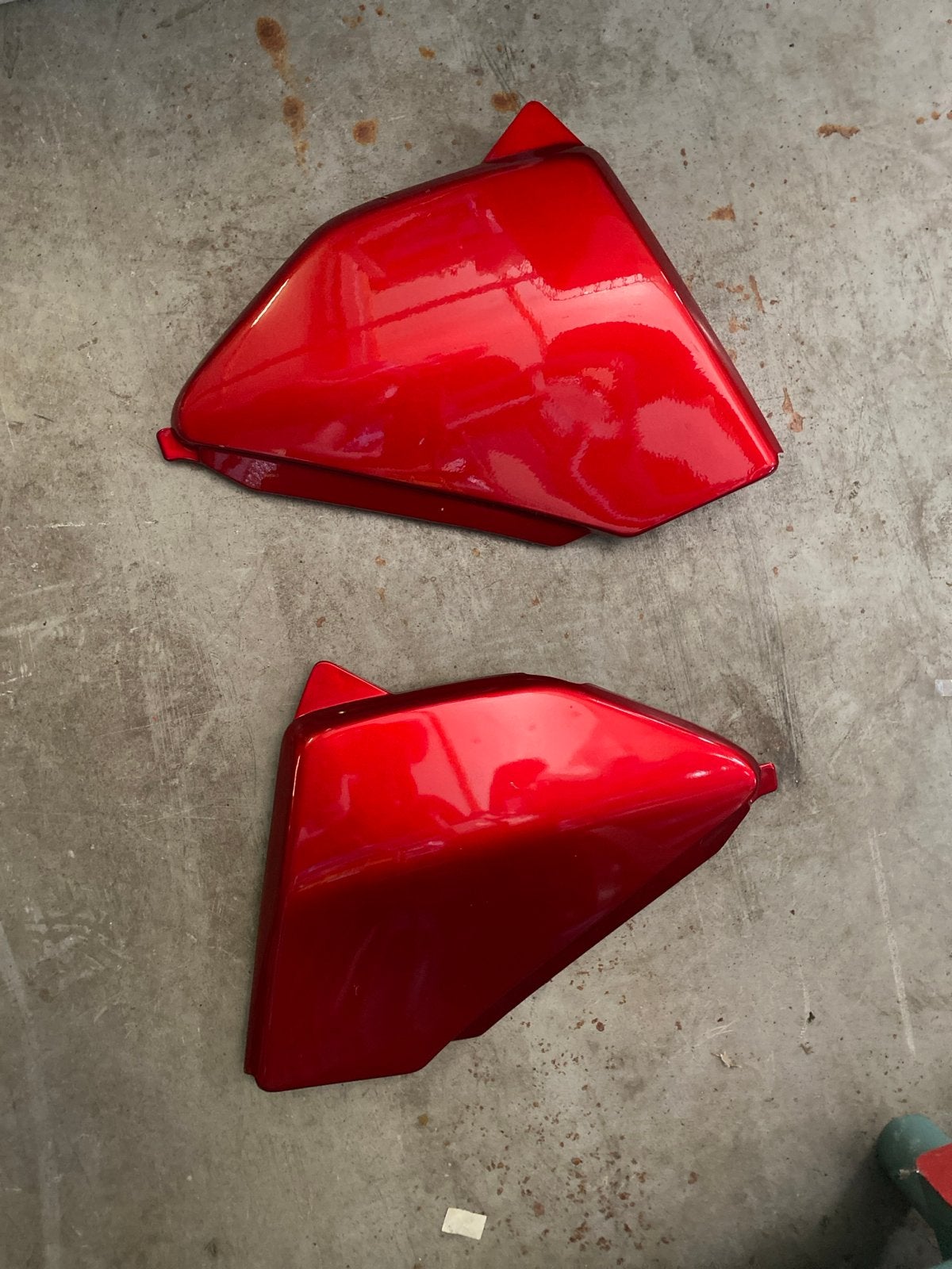 Rode zijpanelen Honda CB450S - Set van 2, Motoren, Ophalen of Verzenden, Gebruikt