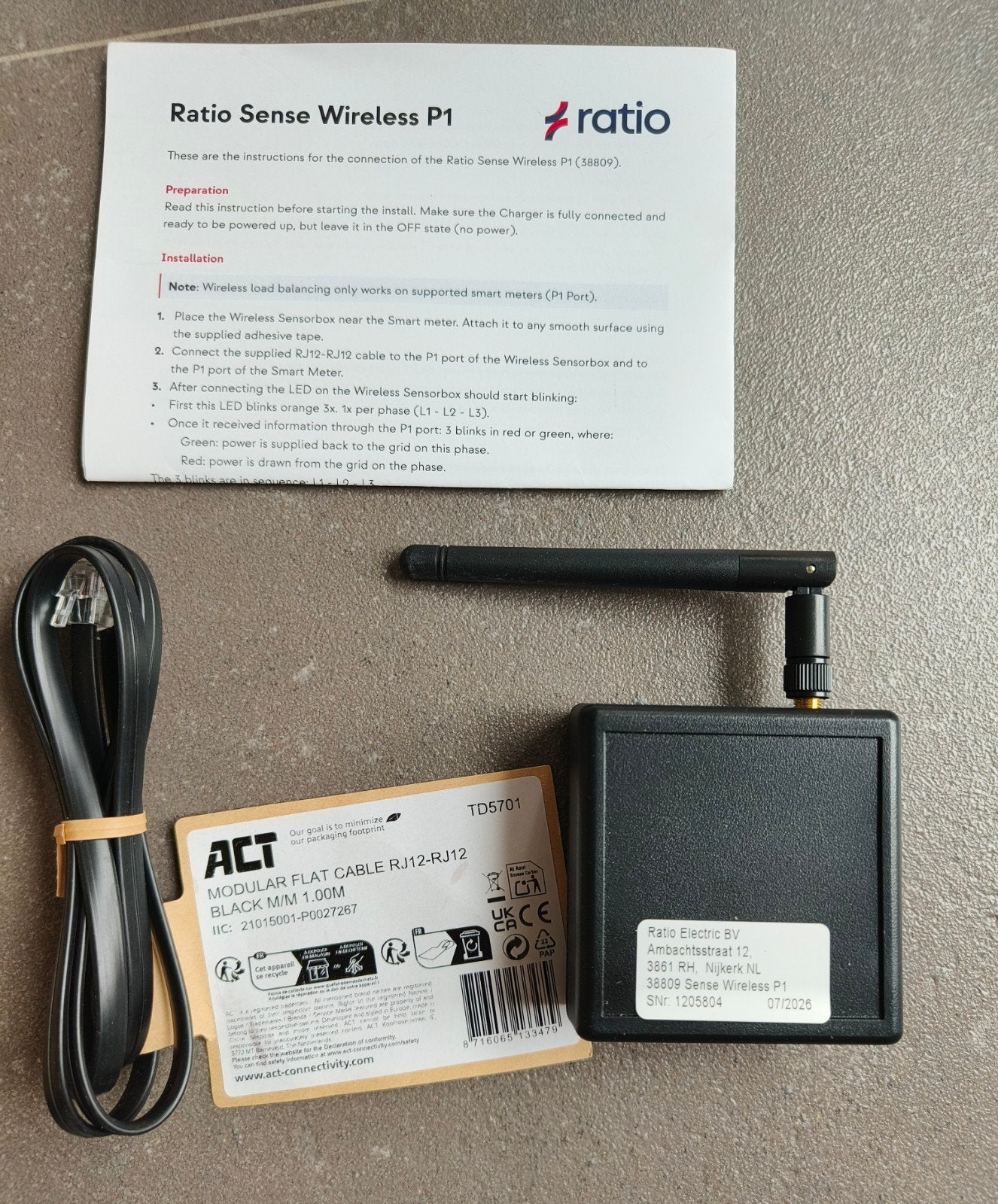 Ratio Sense Wireless P1, Ophalen of Verzenden, Nieuw, Overige merken, Overige typen