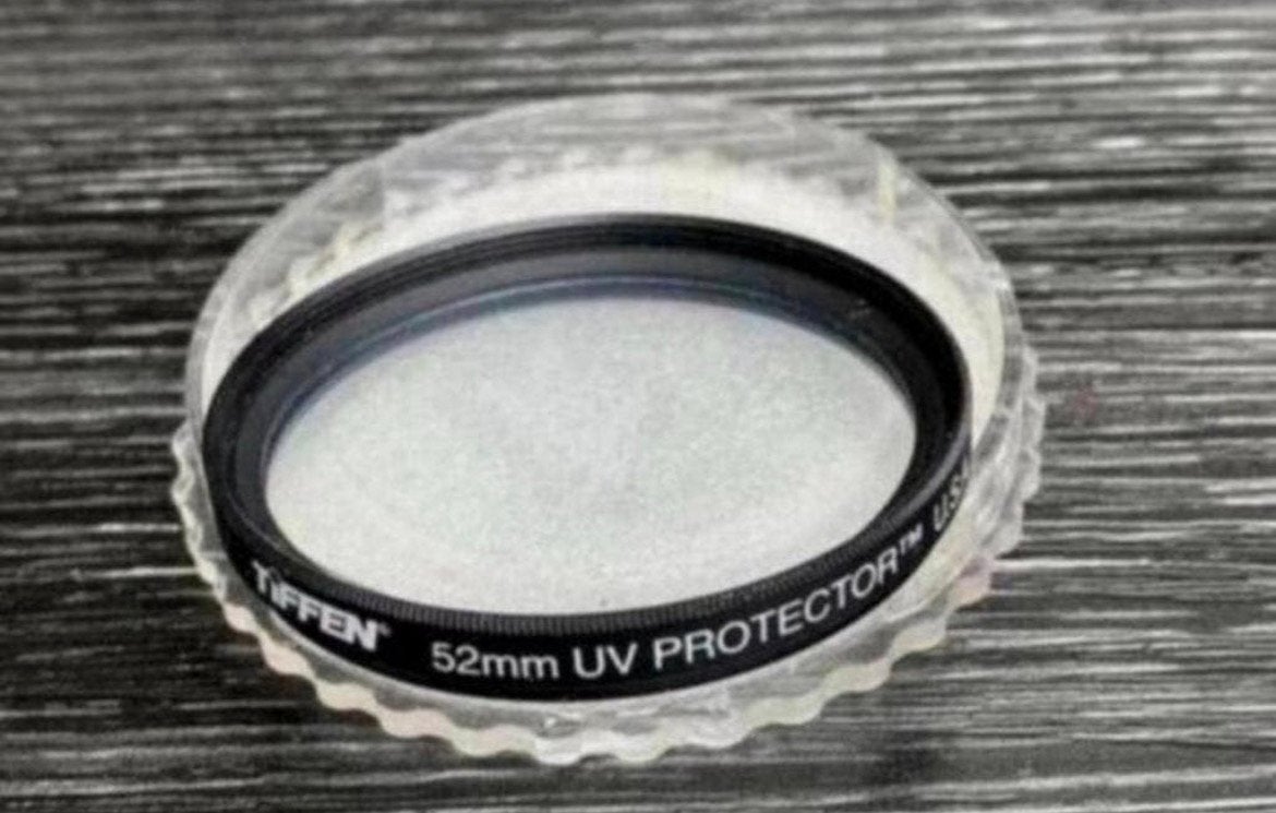 Tiffen Glass Filter, 52 mm UV /Standaard /Statief/CANON Lens, Ophalen of Verzenden, Zo goed als nieuw, 50 tot 60 mm