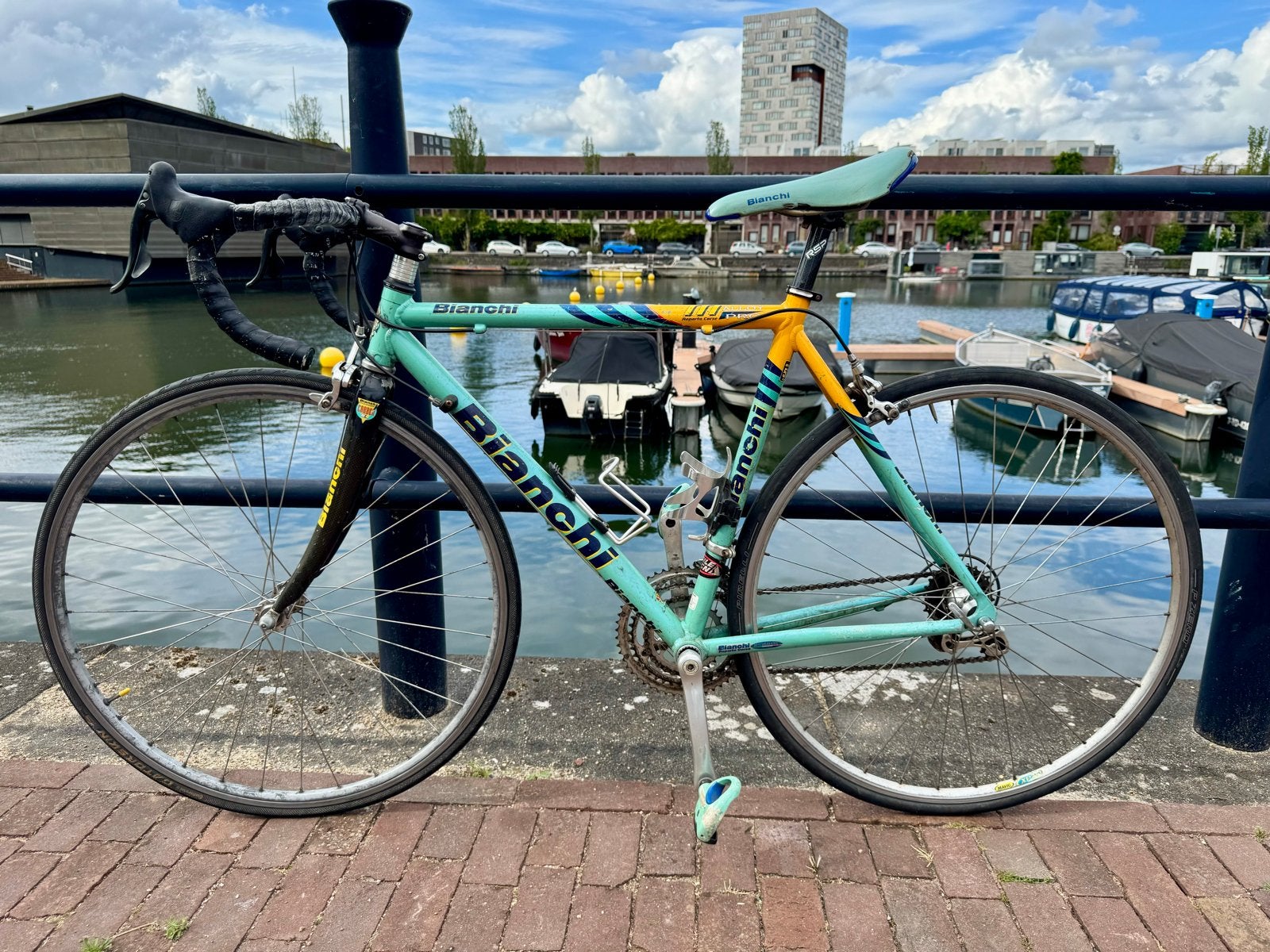 Bianchi Alloy Pro Racefiets - vintage & collection, 28 inch, Gebruikt, 10 tot 15 versnellingen, Aluminium