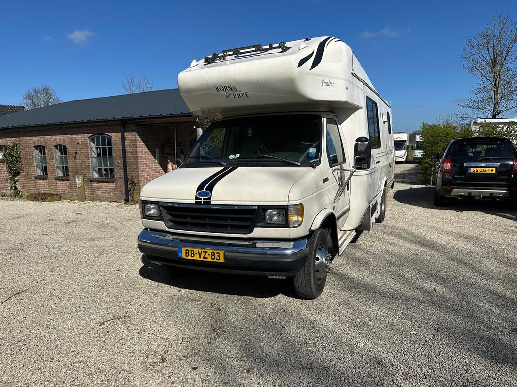 Bornfree President camper - Goed onderhouden en compleet, Caravans en Kamperen, Campers, Chemisch toilet, Standaard zit, Alkoof