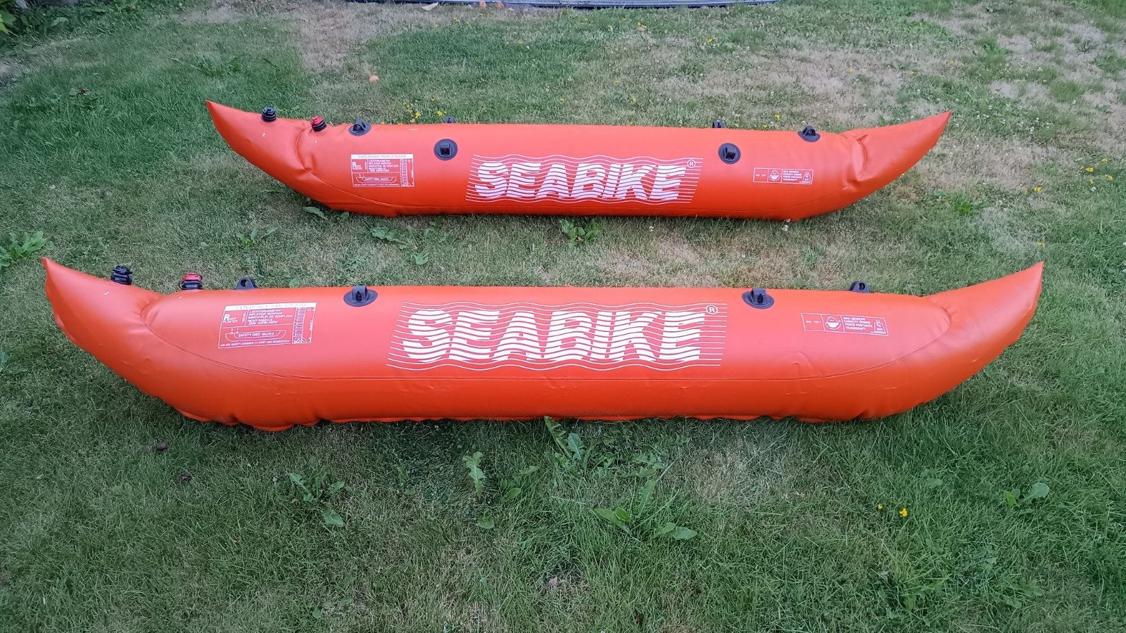 2 Seabike opblaasbare drijvers - 250x35 cm, Watersport en Boten, Suppen, Ophalen of Verzenden, Gebruikt, SUP-boards