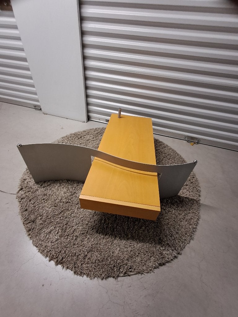 Design salontafel zonder glasplaat, gratis af te halen, Gebruikt, 50 tot 100 cm, Rond, 50 tot 100 cm