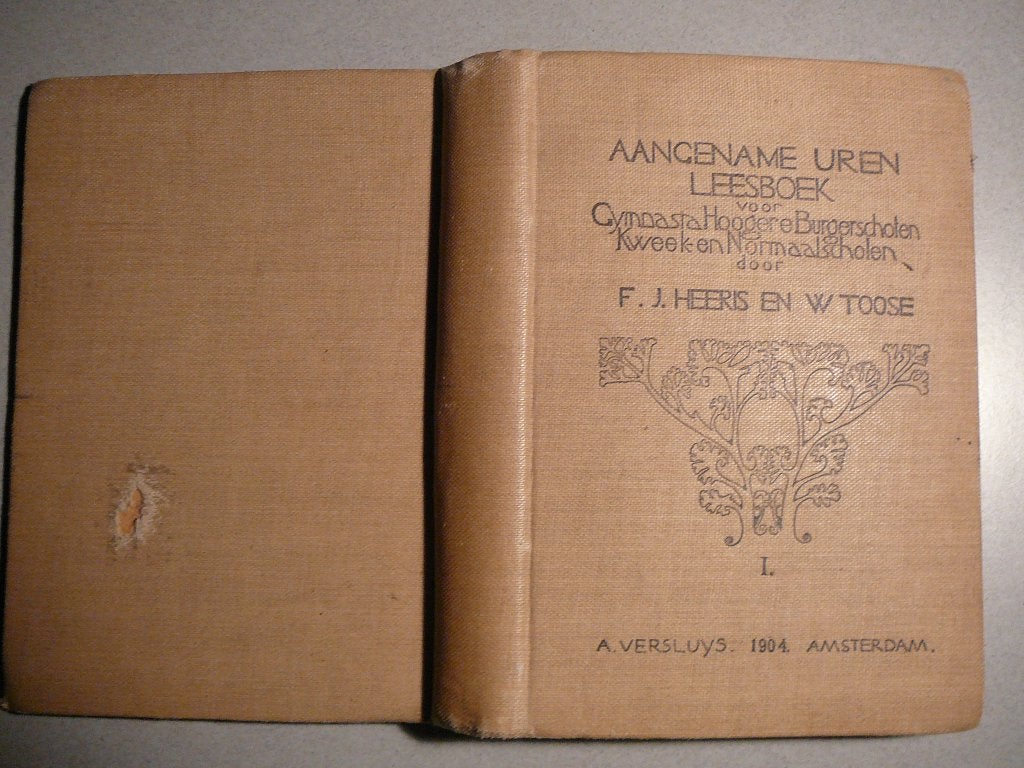 F.J.Heeris en W.Toose,Aangename uren leesboek(1904), Antiek en Kunst, Antiek | Boeken en Bijbels, Ophalen of Verzenden