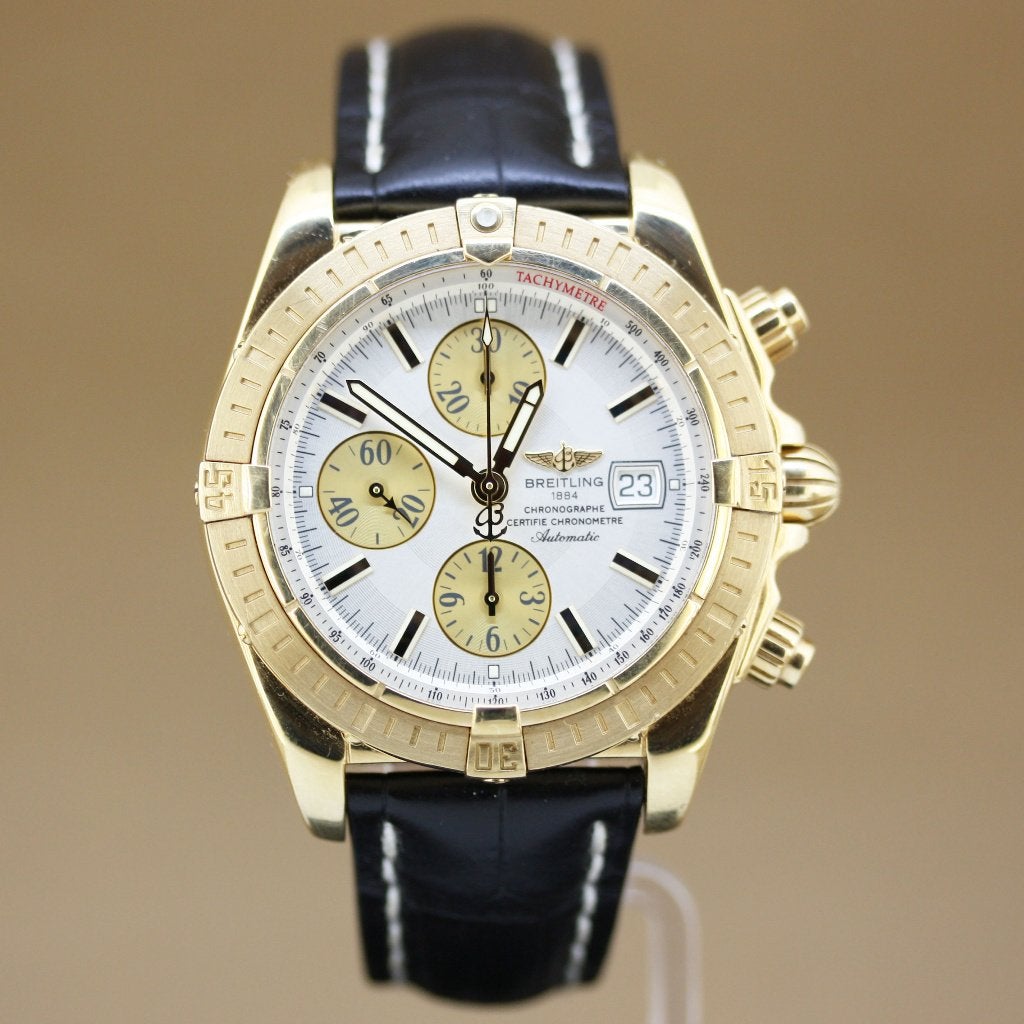 Breitling Chronomat Evo K13356 18k Full Set, Sieraden, Tassen en Uiterlijk, Horloges | Heren, Breitling, Polshorloge, Ophalen of Verzenden