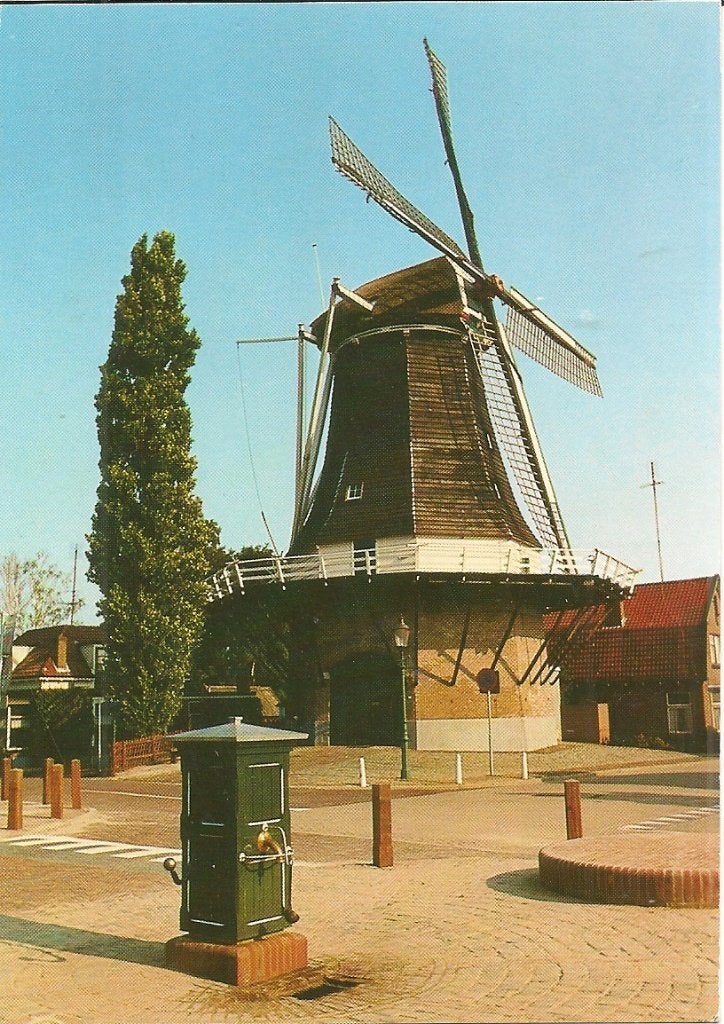 Oude Ansichtkaart Molen te Wijhe Gelopen, Ophalen of Verzenden, 1980 tot heden, Gelopen, Overijssel