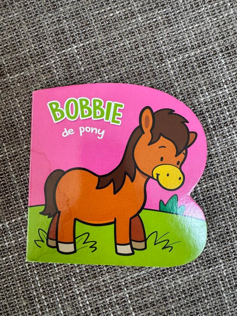 Bobbie de pony - Kartonboekje, Ophalen of Verzenden, Zo goed als nieuw, Uitklap-, Voel- of Ontdekboek, 0 tot 6 maanden