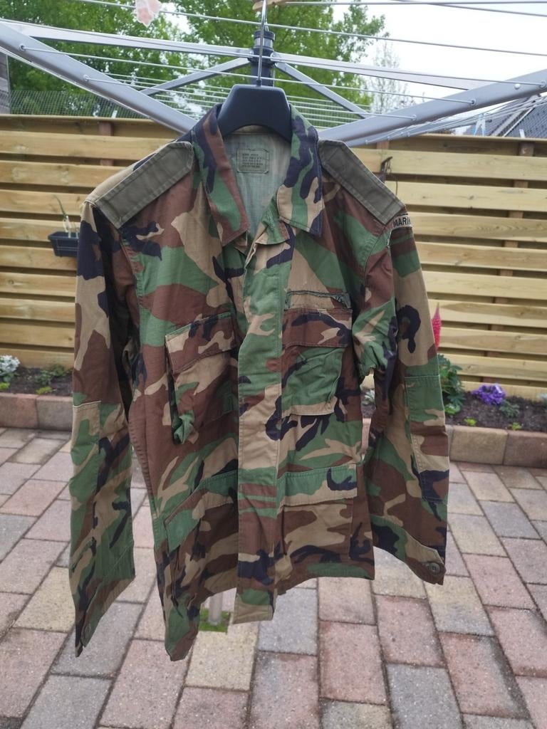 Korps Mariniers Camouflage Jas - Medium Regular, Verzamelen, Militaria | Algemeen, Marine, Kleding of Schoenen, Nederland, Ophalen of Verzenden