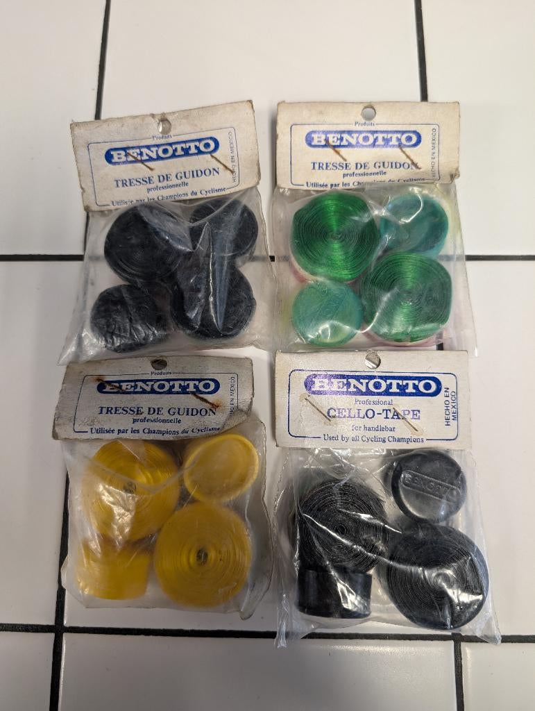 Benotto stuurlint *NOS* vintage Racefiets tricolor, Ophalen of Verzenden, Gebruikt, Stuur, Benotto