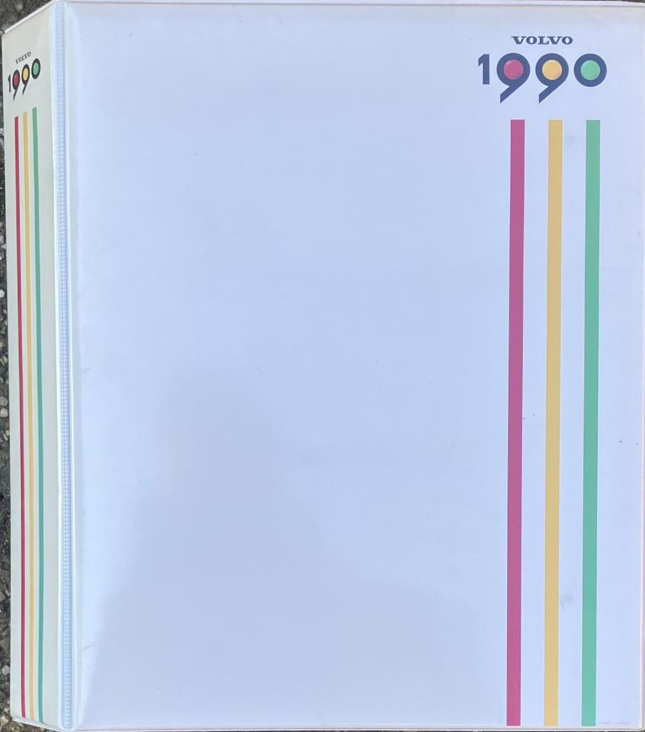 GERESERV. Showmap Volvo dealers 1990 lak bekleding 240, 300,, Ophalen of Verzenden, Zo goed als nieuw, Volvo