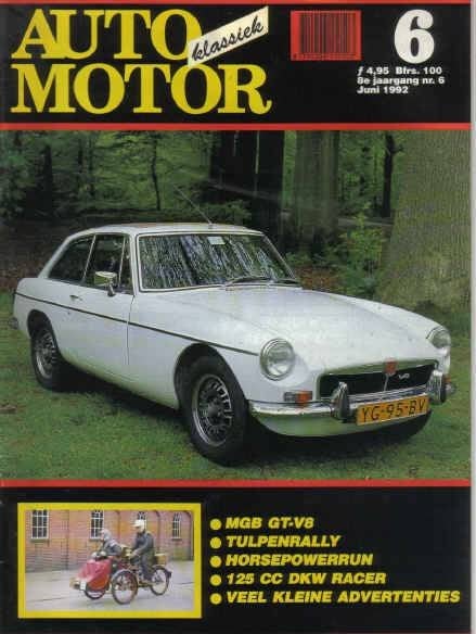 AMK 6 1992 : MG MGB GT - DKW Racer - Tulpenrally, Ophalen of Verzenden, Gelezen, Algemeen