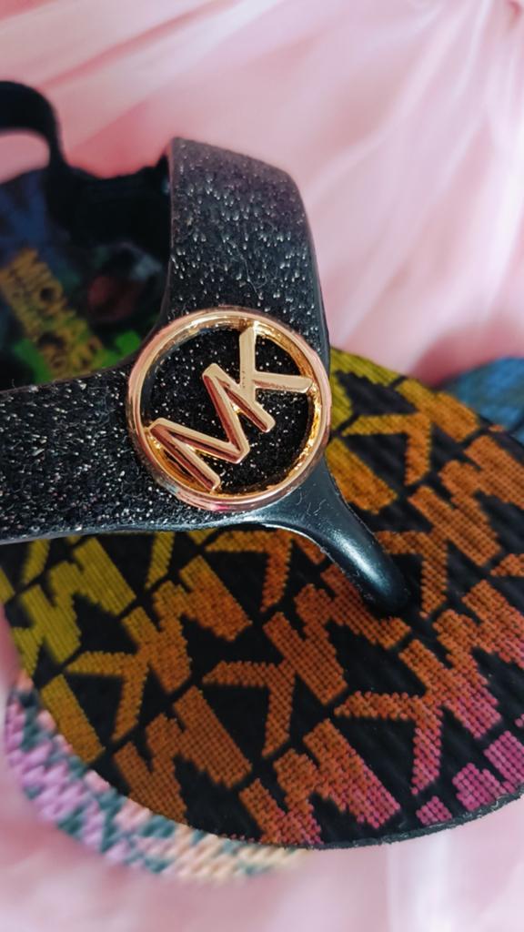 Michael Kors regenboog teenslippers maat 22, Kinderen en Baby's, Babykleding | Schoentjes en Sokjes, Ophalen, Meisje, Michael Kors