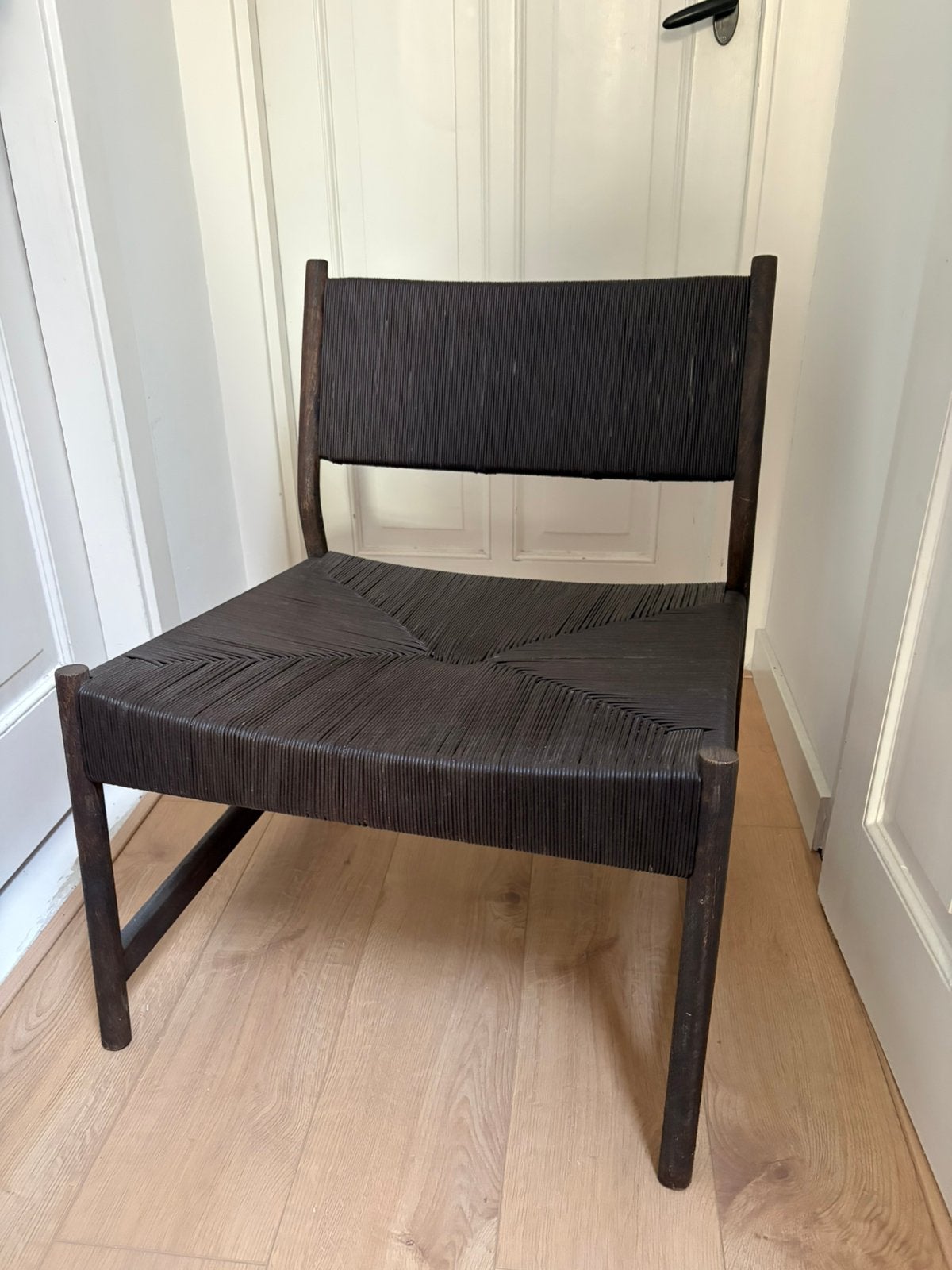 Leren fauteuil design stoel Zara Home, Ophalen, Bruin, Design, Zo goed als nieuw
