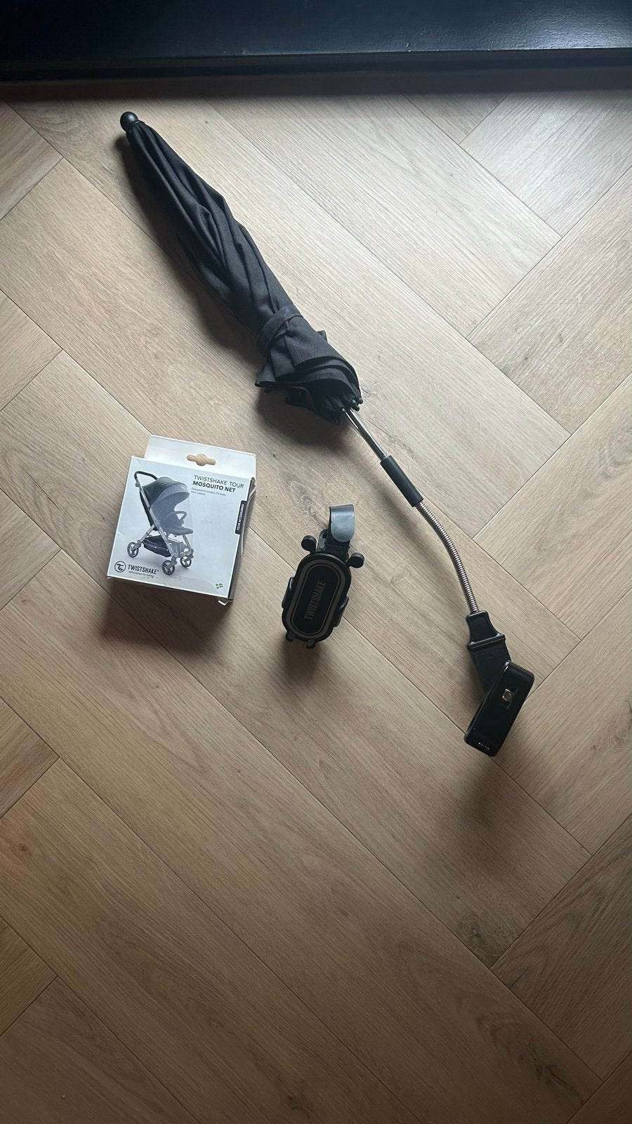 Twistshake accessoires: parasol, telefoonhouder, muskietenne, Ophalen of Verzenden, Nieuw, Kinderwagen, Overige merken