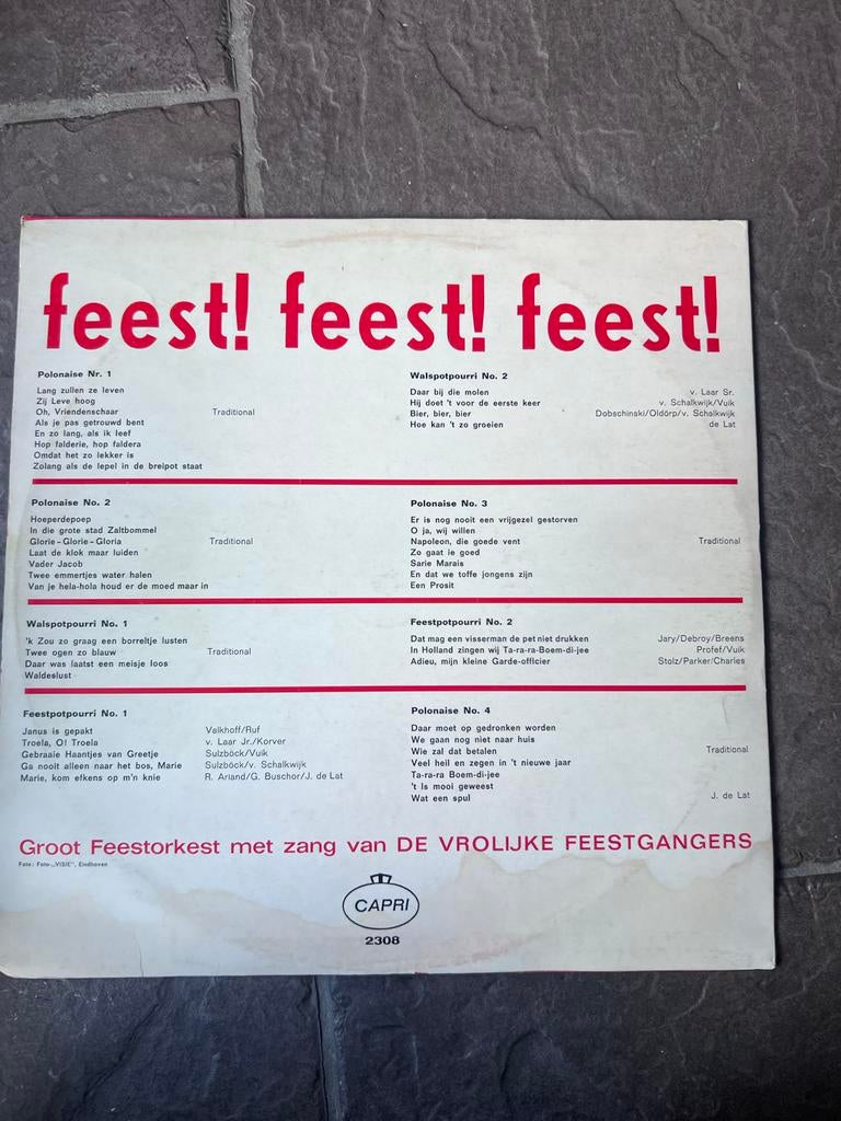 Feest! Feest! Feest! - Groot Feestorkest, Gebruikt, 7 inch, Single, 1960 - 1969