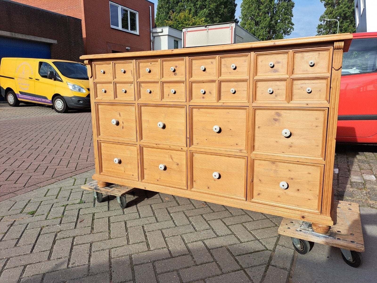 grenen ladekast 12xlade gratis bezorging regio
