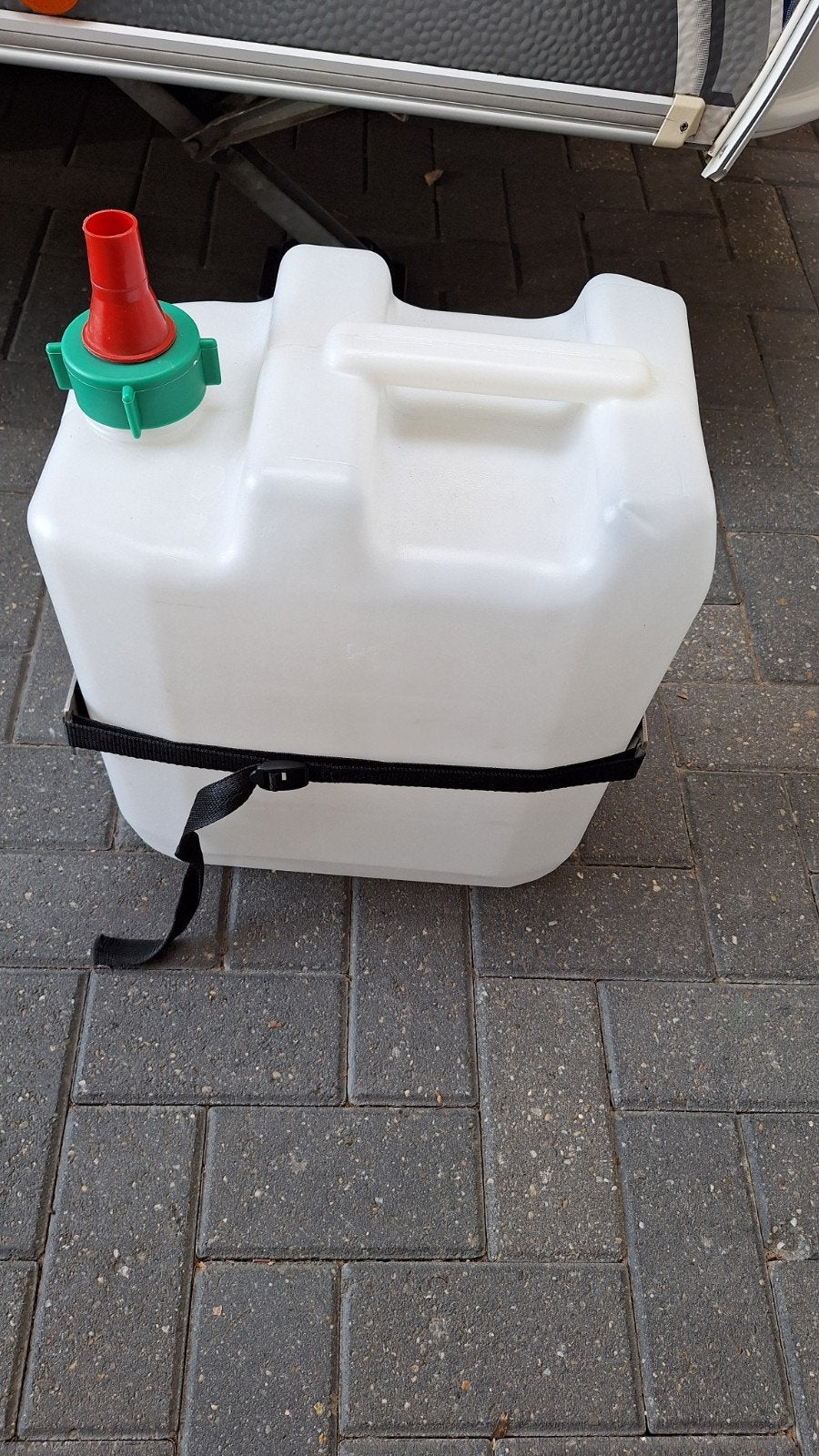 Watertank 35L met kraan en vuldop voor camper/caravan, Ophalen of Verzenden, Gebruikt