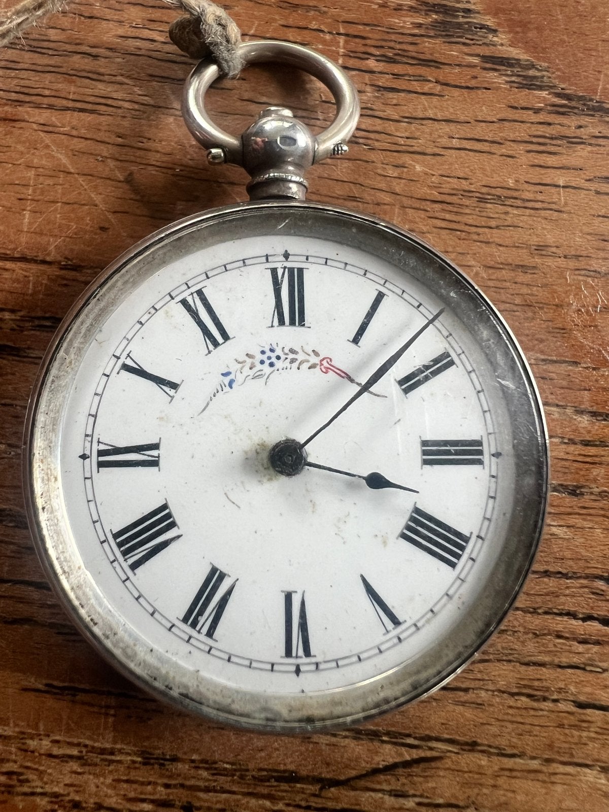 Frans zilveren dames zakhorloge, 38mm, 0.800 zilver, Verzenden, Zilver