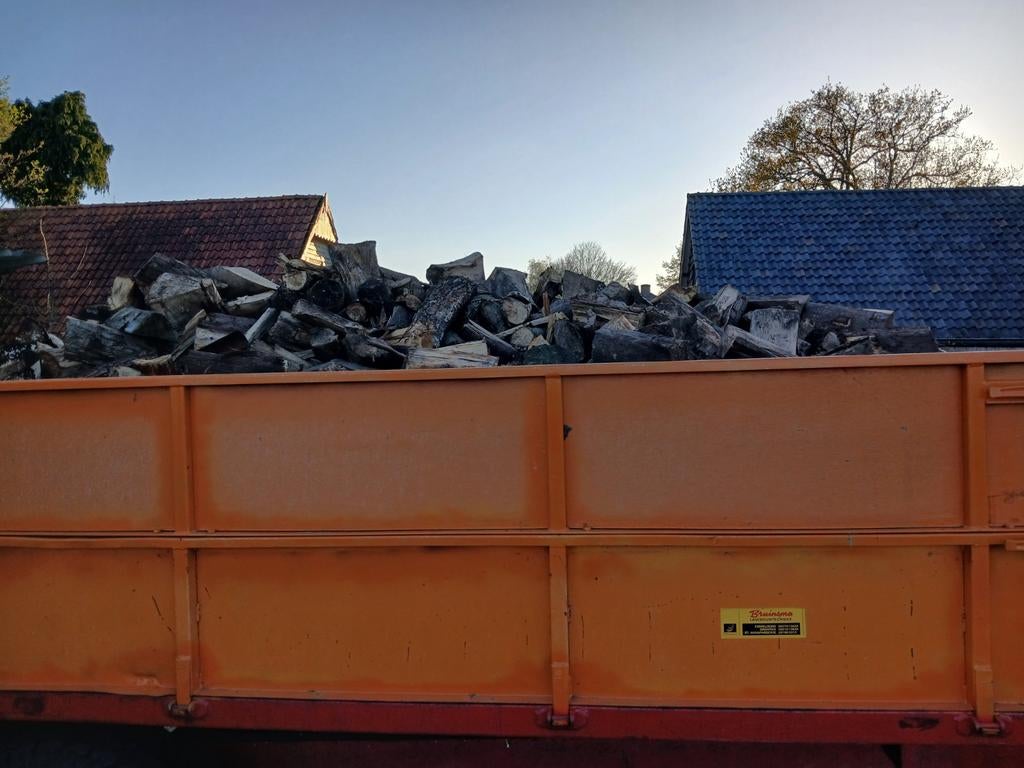 Droog brand hout, 6 m³ of meer, Ophalen
