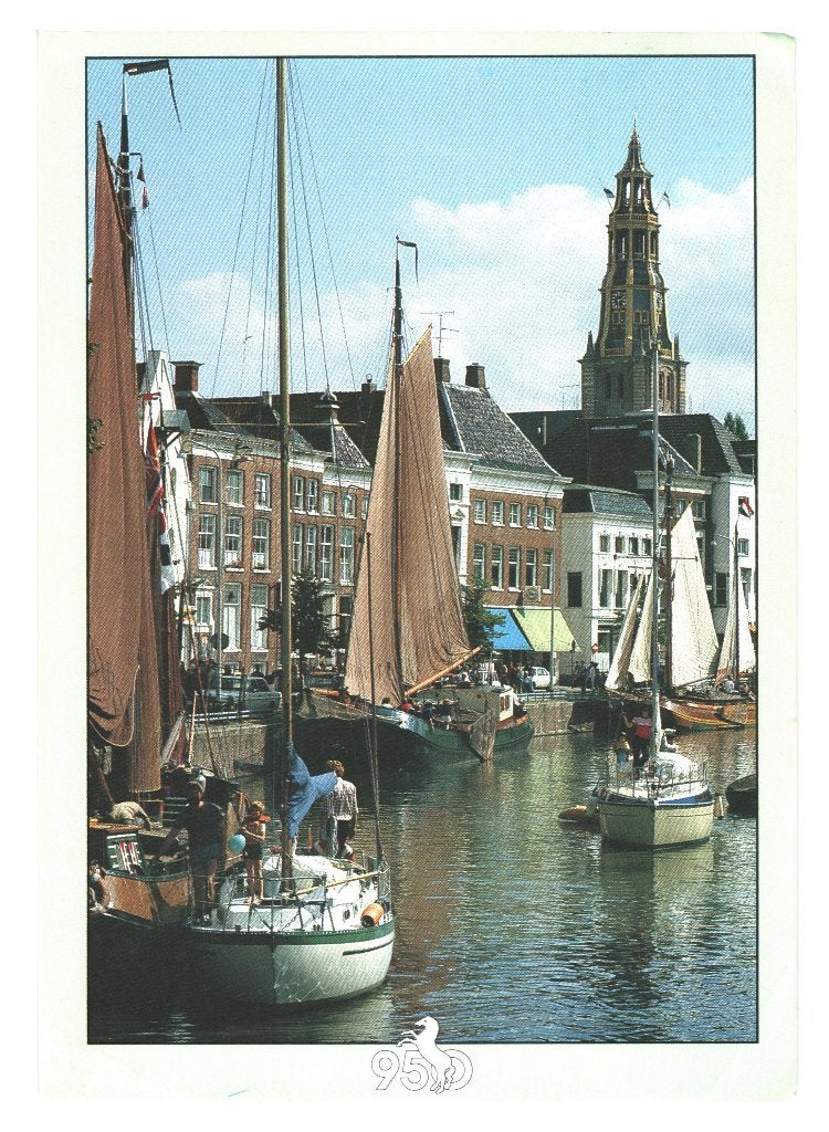 988454	Groningen	80+ hoge der A	_ zegel	Paardesport VHK, Verzamelen, Ophalen of Verzenden, 1980 tot heden, Gelopen, Groningen