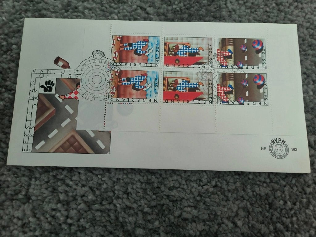 Fdc Kinderpostzegels 1977 nr.162 (blok), Ophalen of Verzenden, Onbeschreven, Nederland