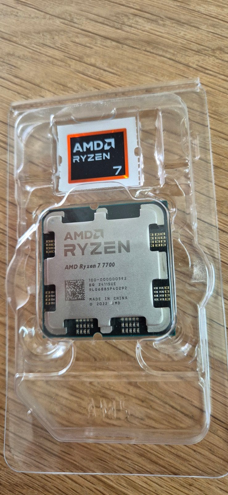 Ryzen 7 7700, incl garantie., Computers en Software, Processors, 8-core, Ophalen of Verzenden, Zo goed als nieuw, AMD Ryzen 7