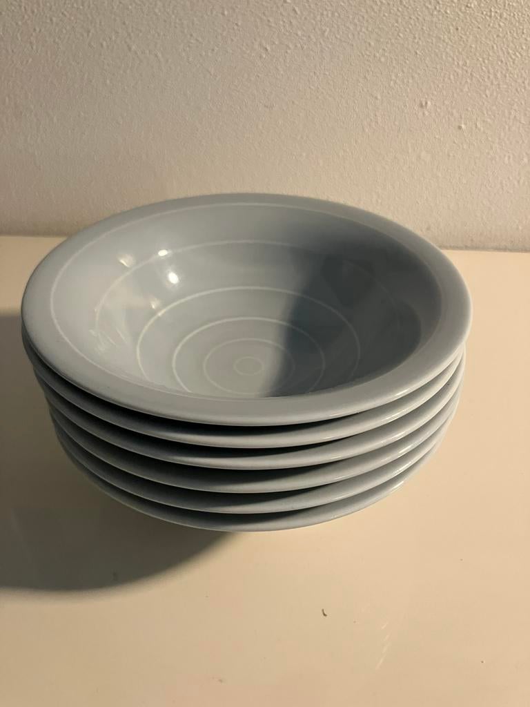 IKEA 365+ Anne Nilsson Swirl kom blauw 6x, Huis en Inrichting, Ophalen of Verzenden, Zo goed als nieuw, Overige stijlen, Kom(men)