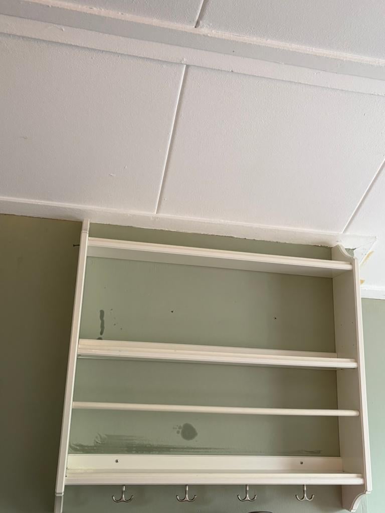 Kruidenrek, Huis en Inrichting, Woonaccessoires | Wanddecoraties, Gebruikt, Ophalen of Verzenden, Wandbord of Wandpaneel, Wit