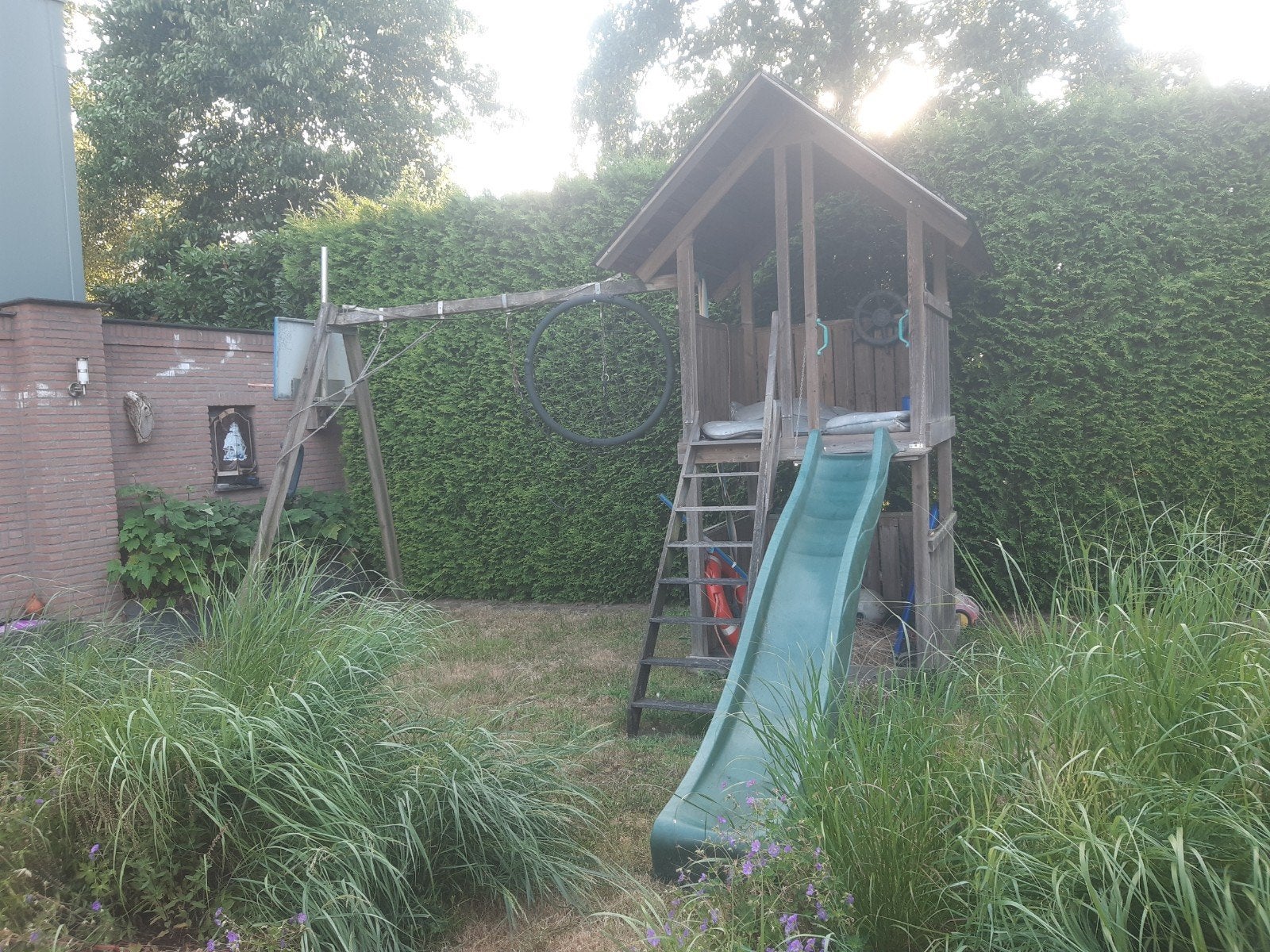 Speelhuis hout, Kinderen en Baby's, Speelgoed | Buiten | Speeltoestellen, Ophalen, Gebruikt