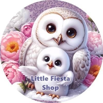 L1794 icing frosting uil 19cm eetbare taart print, Ophalen of Verzenden, Nieuw, Taarten, Versiering