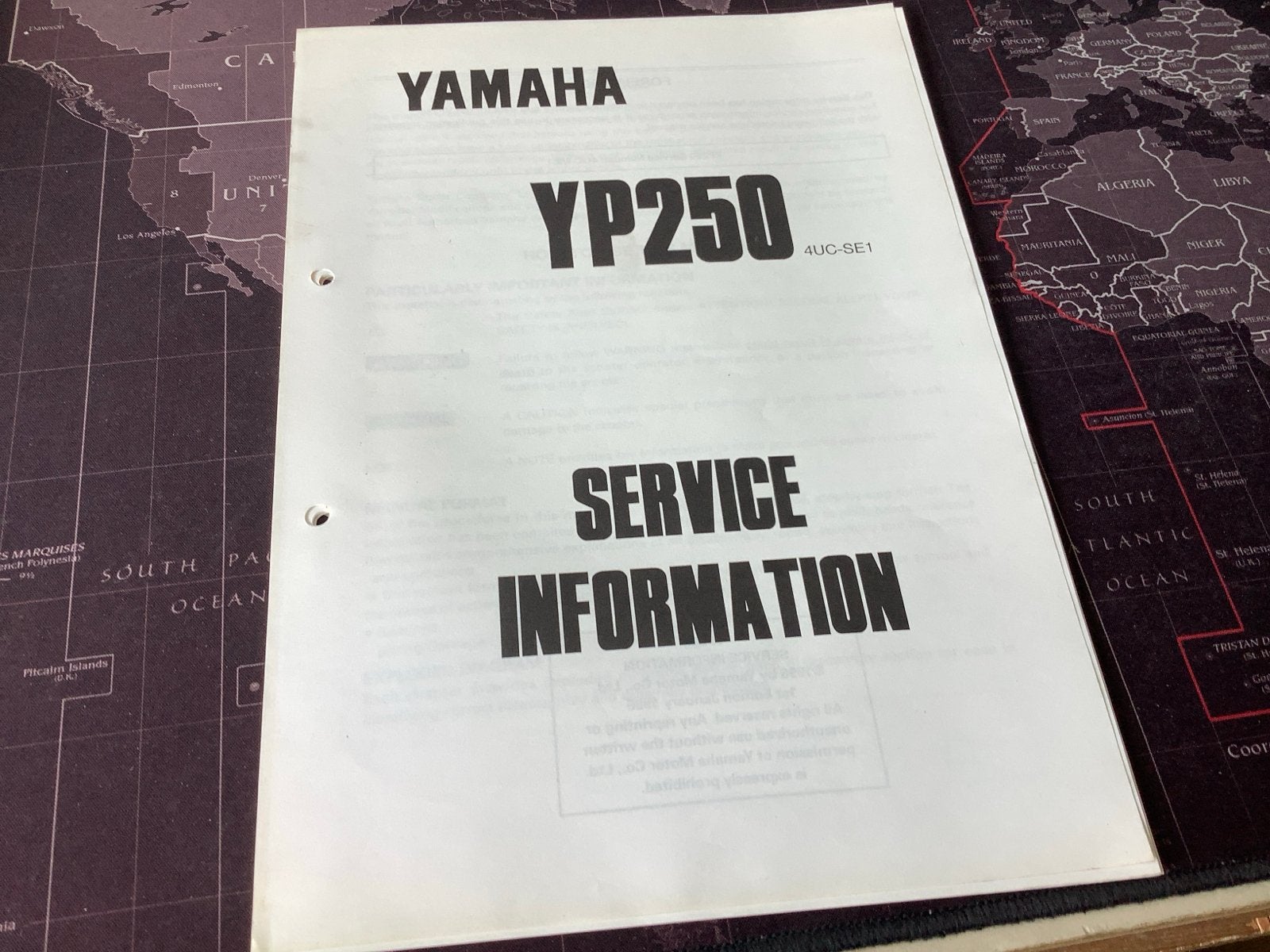 Yamaha YP250 Service Informatie Handleiding (1996).  (13), Verzenden, Yamaha