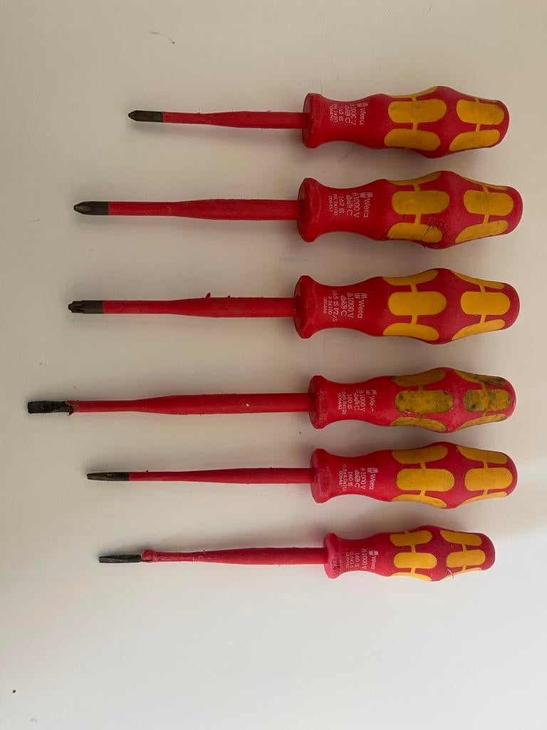 Wera Schroevendraaiers Set - Gebruikt, Doe-het-zelf en Verbouw, Gereedschap | Handgereedschap, Ophalen, Gebruikt