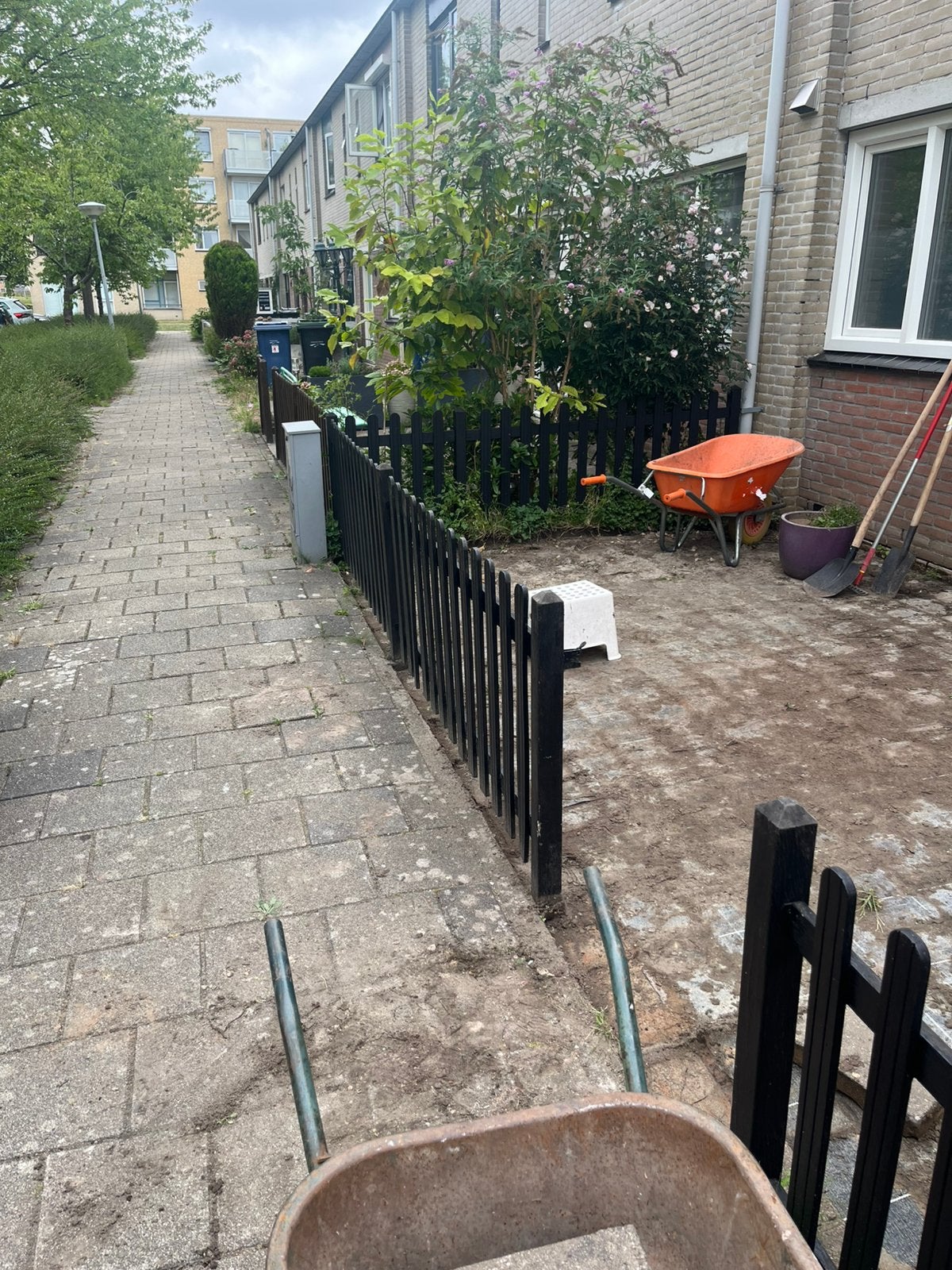 Hardhouten tuinhek, Ophalen, Gebruikt, Hout, Tuinhek