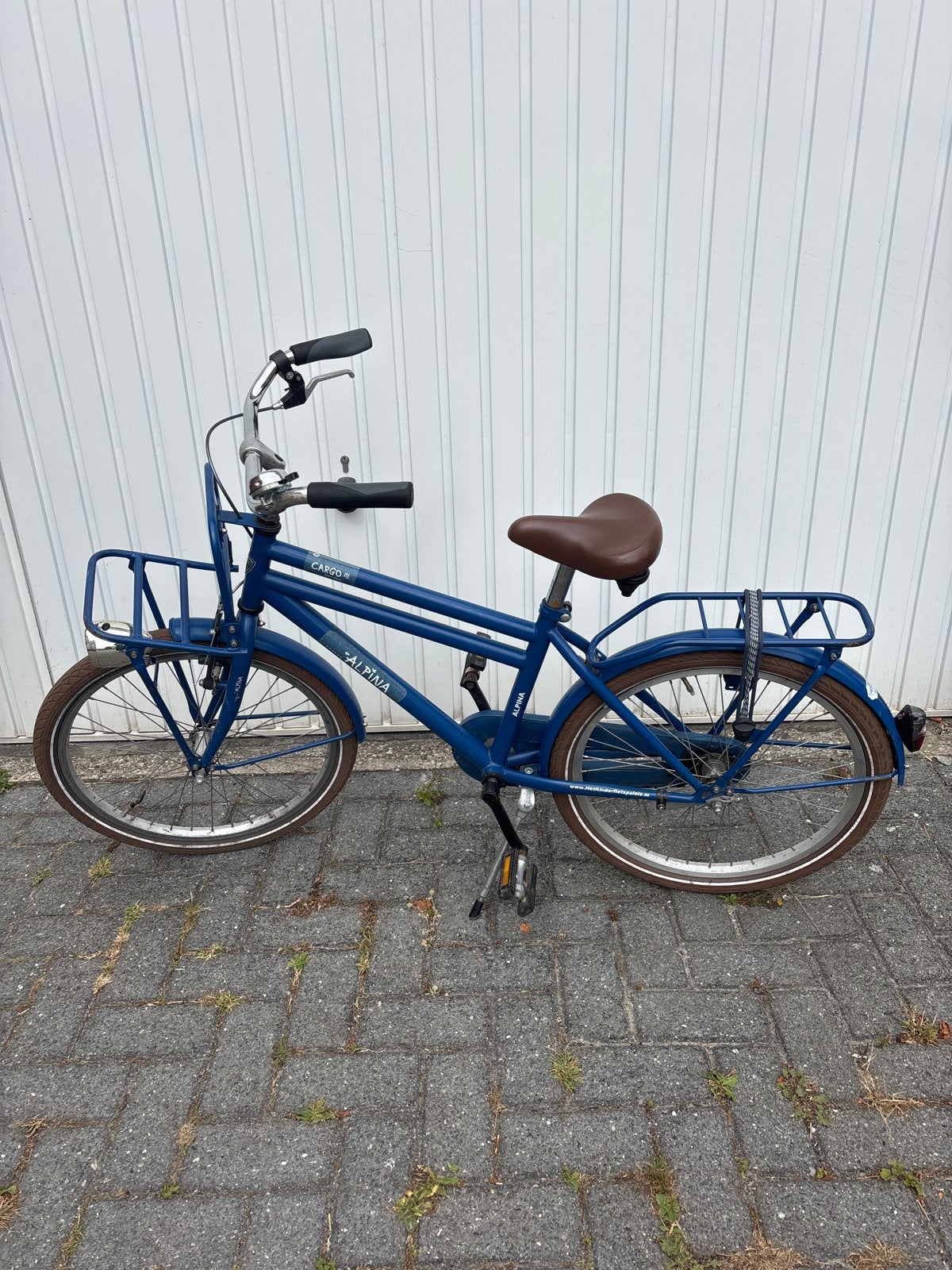 Alpina Cargo fiets 22 inch - Blauw, Ophalen, Terugtraprem, 22 inch, Gebruikt