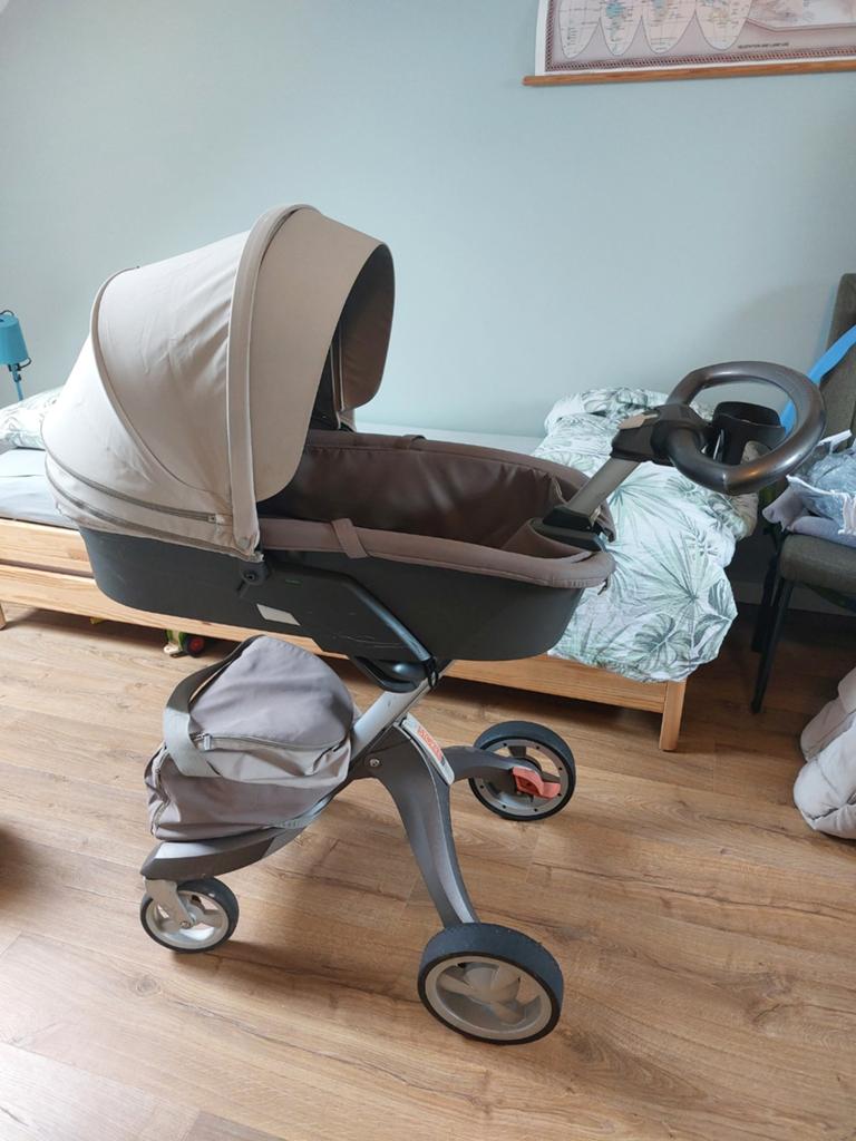 Stokke Xplory kinderwagen zeer compleet, Gebruikt, Verstelbare duwstang, Combiwagen, Ophalen
