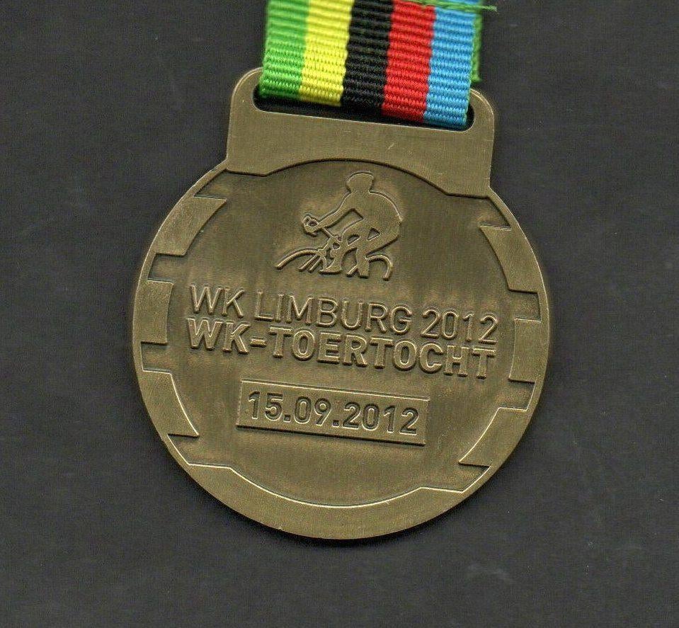Medaille WK Toertocht Limburg Wielrennen 15-09-2012., Ophalen of Verzenden, Zo goed als nieuw