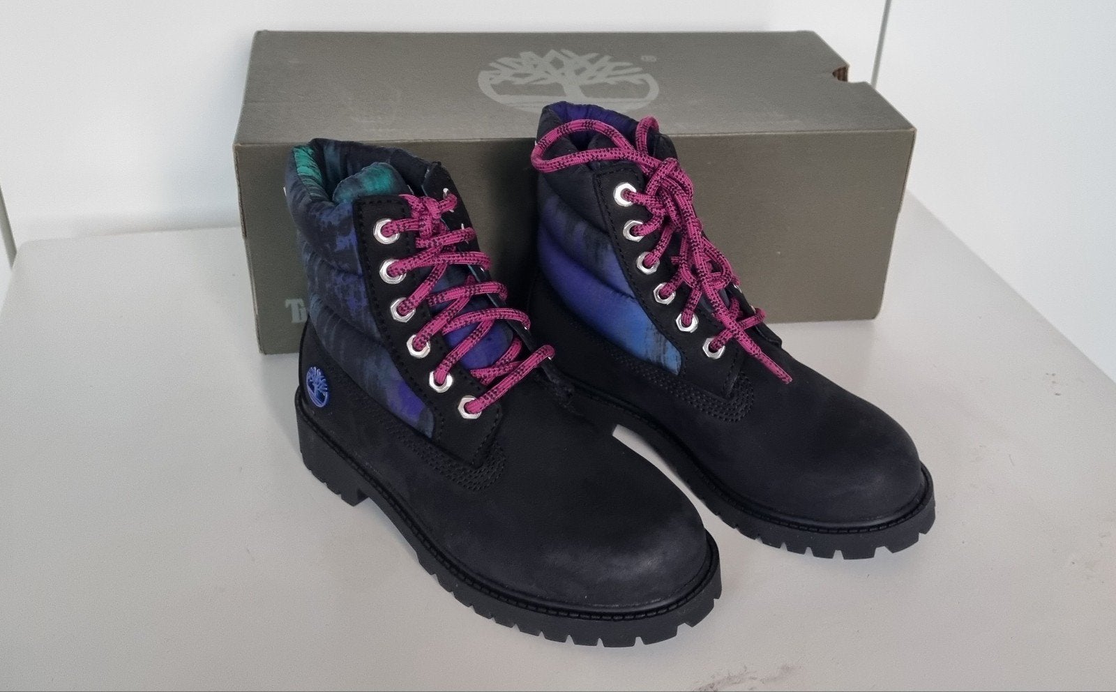 Timberland Premium 6 Inch Quilt Boot Zwart - Maat 32, Ophalen of Verzenden, Nieuw, Timberland, Jongen of Meisje