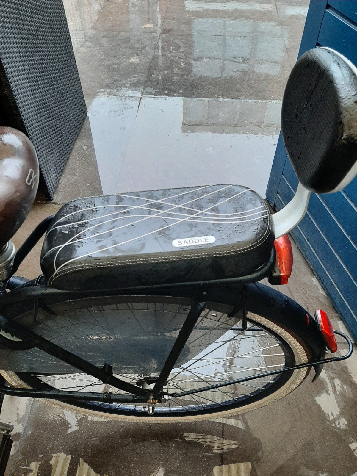 achterzitje met rugleuning voetsteuntjes en voetbeschermers, Achterzitje, Voetsteuntjes, Saddle, Ophalen of Verzenden